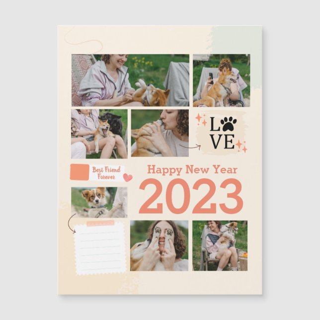 Collage de fotos de calendario (Anverso)