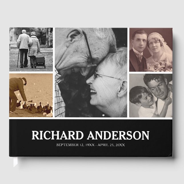 Collage de fotos de color personalizado | Libro de (Anverso)