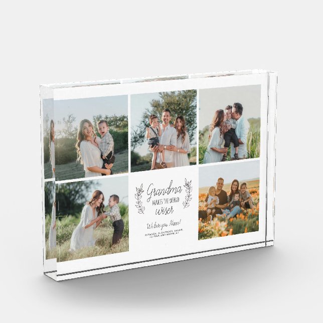 Collage de fotos de familia amor personalizado tu  (Izquierda)