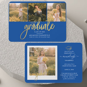 Collage de fotos de graduación 2025 Invitación de 