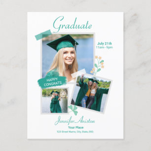 Collage de fotos de graduación, Invitación de grad
