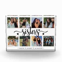 Collage de fotos de hermanas con 8 fotos y Persona