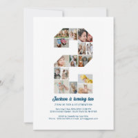 Collage de fotos de invitación de cumpleaños 2 per