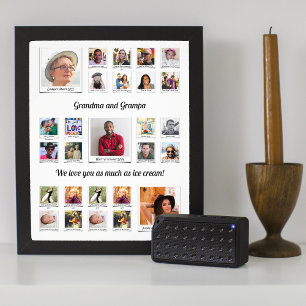 Collage de fotos de la familia Abuela