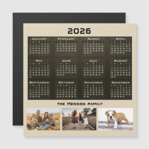 Collage de fotos de la familia Calendario 3 de 202