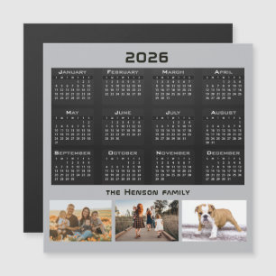 Collage de fotos de la familia Calendario 3 de 202