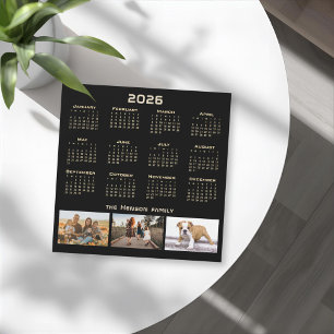 Collage de fotos de la familia Calendario 3 de 202