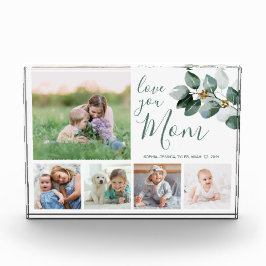 Collage de fotos de la familia madre acuarela Euca