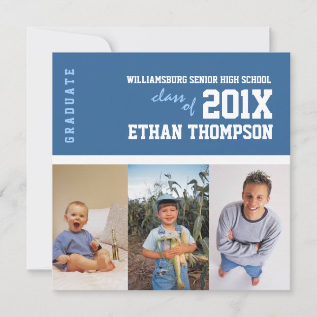 Collage de fotos de la invitación 3 de la (Anverso)