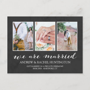 Collage de fotos de la invitación de la boda del