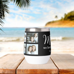 Collage de Fotos de Mamá con Letra Moderna Te Amam