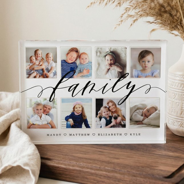Collage de fotos de memoria familiar Keepsake (Family Memory Photo Collage Keepsake)
