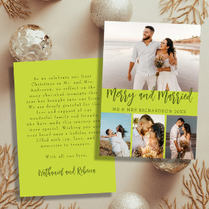 Collage de fotos de Navidad alegre y casado Chartr
