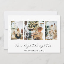 Collage de Fotos de Navidad de Familia Moderna