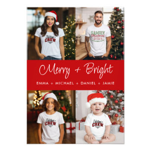 Collage de fotos de Navidades de familia mora y br