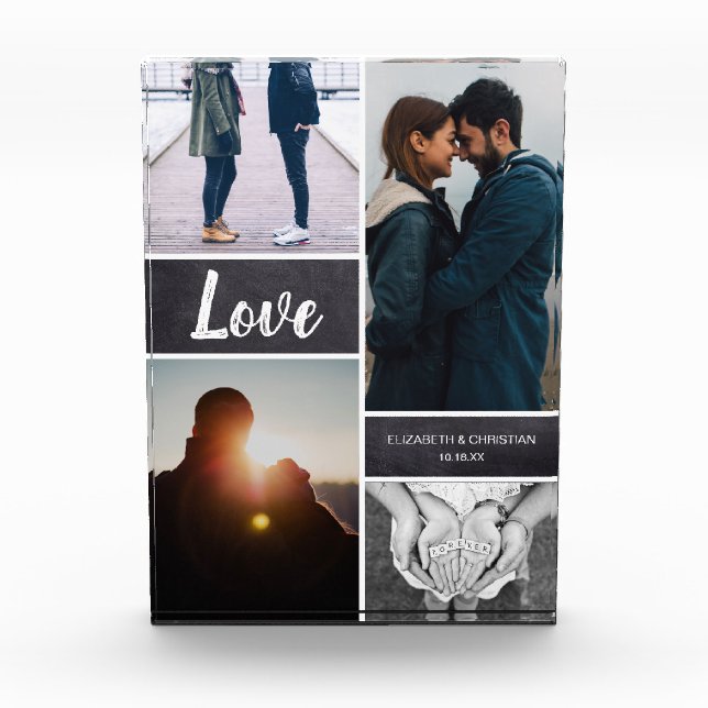 Collage de fotos de pareja de amor (Anverso)
