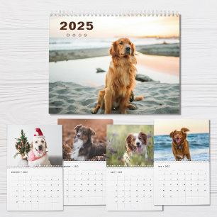 Collage de fotos de perros Calendario moderno 2025