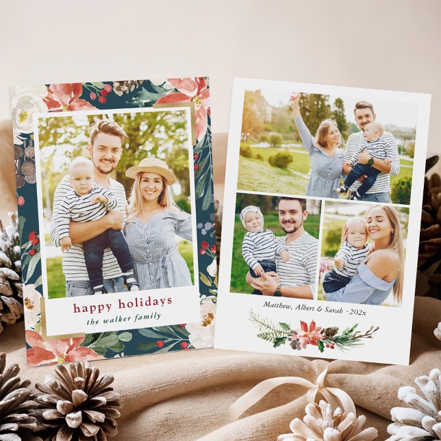 Collage de fotos de Poinsettia Floral 4 de navidad (Subido por el creador)