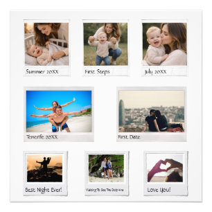 Collage de Fotos de Recuerdos Personalizados con 8