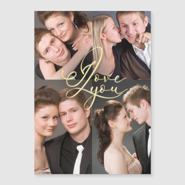 Collage de Fotos del Día de San Valentín Te Amo (Anverso)