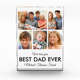 Collage de fotos del Día del Mejor Padre Nunca Pad