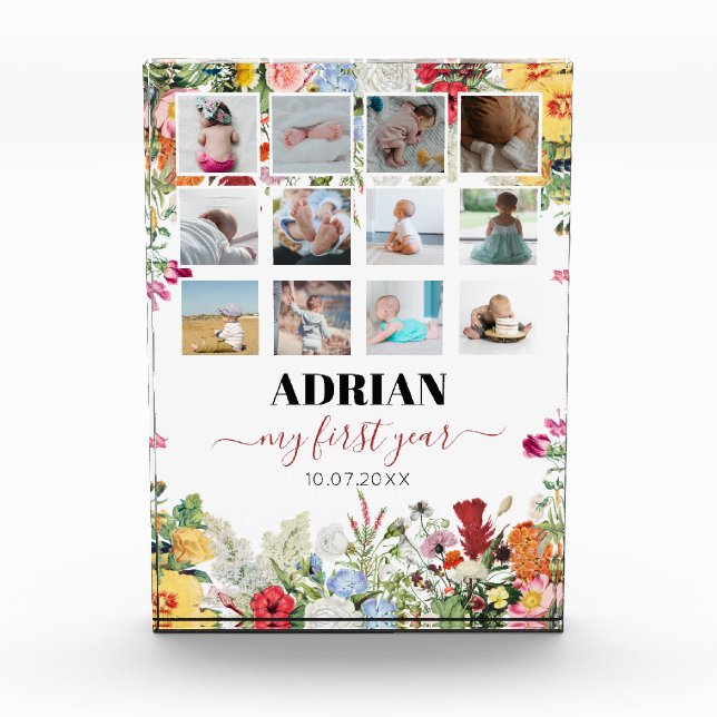 Collage de fotos del primer año del Floral Garden  (Anverso)