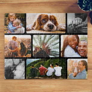 Collage de fotos del rompecabezas 9 personalizado