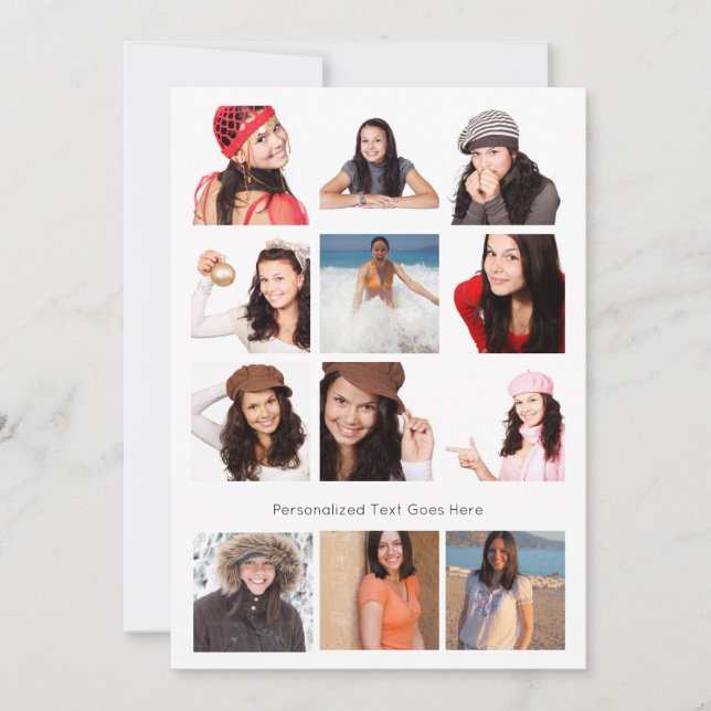 Collage de fotos Doce fotos personalizadas (Anverso)