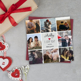 Collage de fotos El día de San Valentín 'Te Amo'