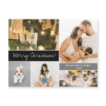 Collage de fotos familiar Feliz Navidad