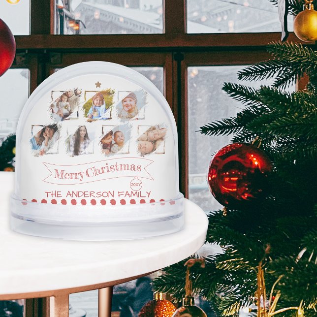 Collage de fotos familiar Keepsake Feliz Navidad (Subido por el creador)