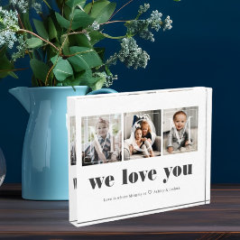 Collage de fotos familiar moderno para mamá