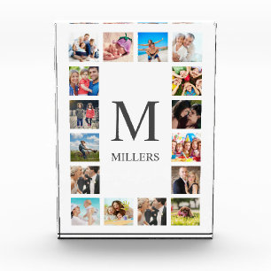 Collage de fotos familiar personalizado blanco per
