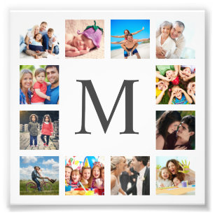 Collage de fotos familiar personalizado blanco per