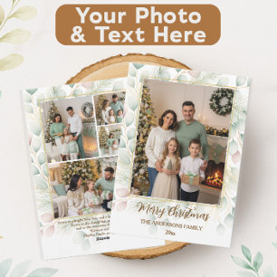 Collage de Fotos Familiares de Navidad Botánico El