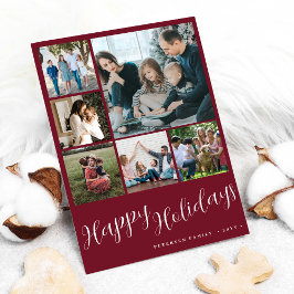 Collage de fotos Felices Fiestas guión Navidad