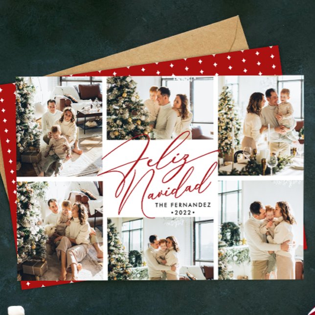Collage de fotos Feliz Navidad en español (Subido por el creador)