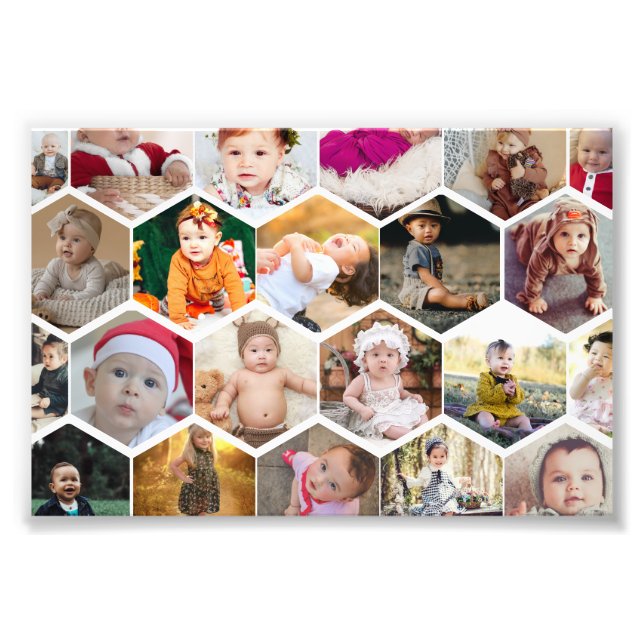 Collage de fotos Hexagon (Frente)