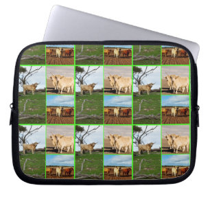 Collage de fotos Highland Cow, funda para portátil