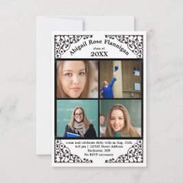 Collage de fotos - Invitación de 3x5 grado