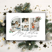 Collage de fotos minimalista Feliz Navidad