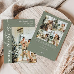 Collage de fotos Minimalista moderno Feliz Navidad<br><div class="desc">Envíe sus cálidos deseos de vacaciones con una tarjeta de vacaciones "Modern Minimalista Photo Merry Christmas". Este diseño elegante resalta tu foto favorita, enmarcada por líneas depuradas y tipografía subestimada que transmite un saludo estacional simple y elegante. La disposición minimalista mantiene el foco en la memoria, mientras que una sutil...</div>