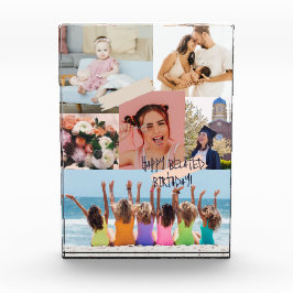 Collage de fotos modernas Tarjeta de cumpleaños fe