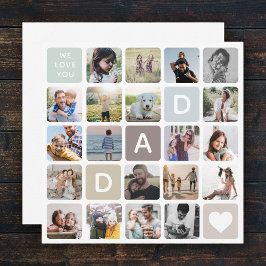 Collage de fotos moderno amor familiar por el día