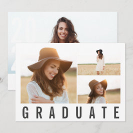 collage de fotos moderno anuncio gráfico de gradua