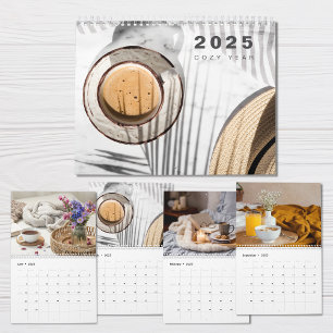 Collage de fotos moderno calendario 2025 Año Acoge