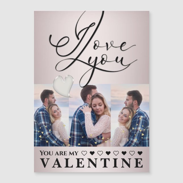 Collage de fotos moderno del día de San Valentín (Anverso)