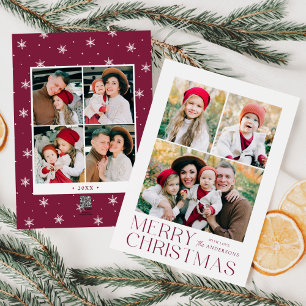 Collage de fotos moderno Feliz Navidad 7