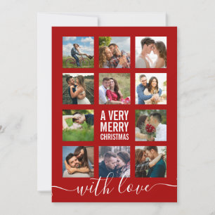 collage de fotos moderno Muy Feliz Navidad 