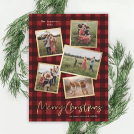 Collage de fotos moderno Oro Feliz Navidad